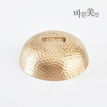 YEDAMUN Bangjja Bronze Gua Sha Massager, Sauce Dish - Traditional Korean Meridian Massage Tool, Handmade Non-Toxic Wellness Tool _ Made in KOREA